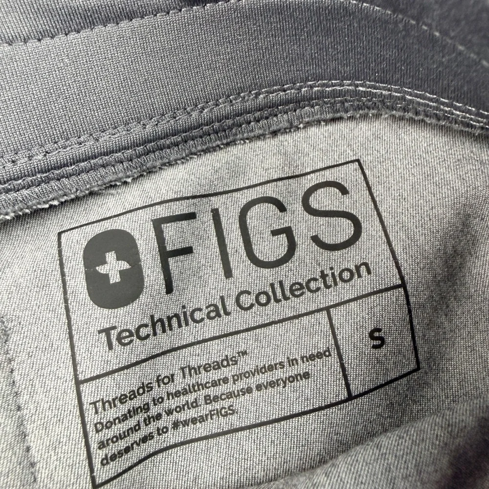 FIGS Technical Collection Men's Charcoal Grey Jogger Scrub Pants Size‎ Small